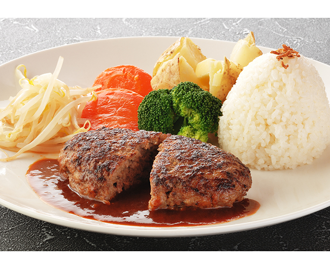 〈肉の石川〉　デミグラスハンバーグ
