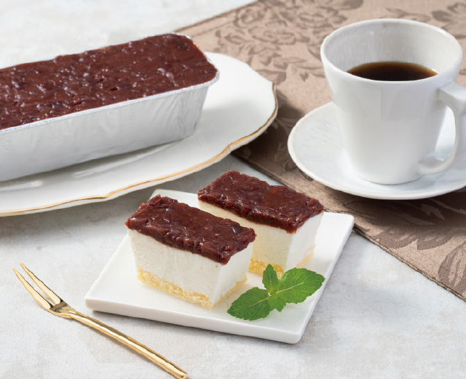〈京料理六盛〉あんレアチーズケーキ