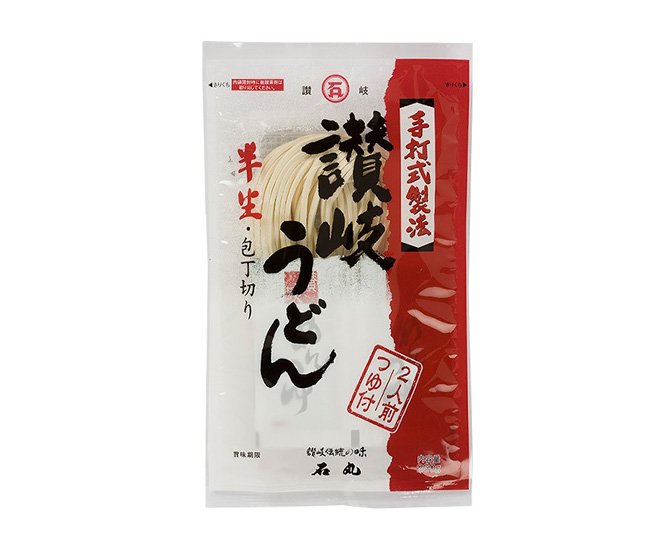 石丸製麺　半生讃岐うどん包丁切り・つゆ付詰合せ
