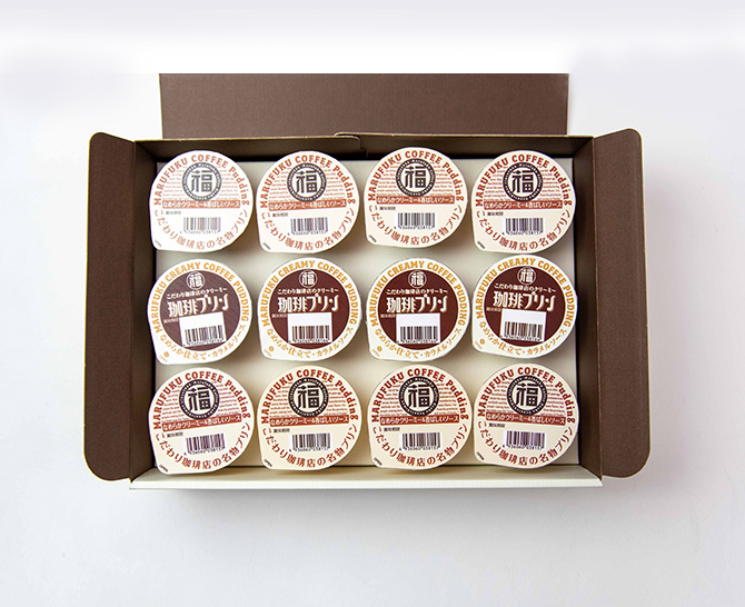 丸福珈琲店　名物プリン＆珈琲プリンセット　１２個