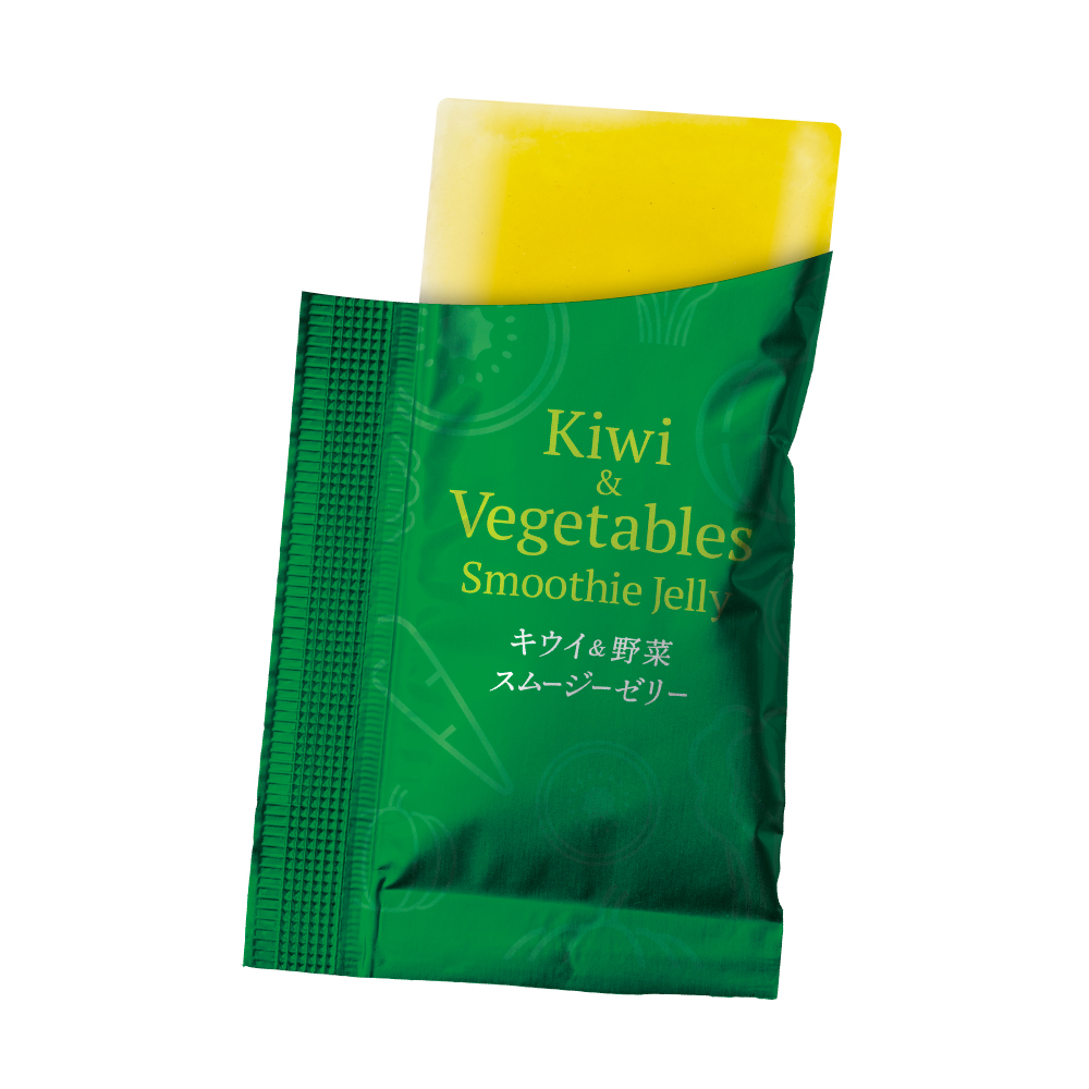 キウイ&野菜スムージーゼリー