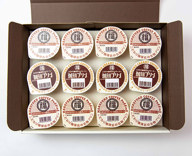 丸福珈琲店 名物プリン&珈琲プリンセット 12個