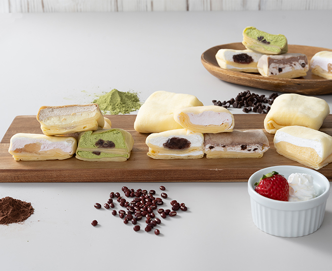 和田又 7種の手包みもちっとクレープ 10個