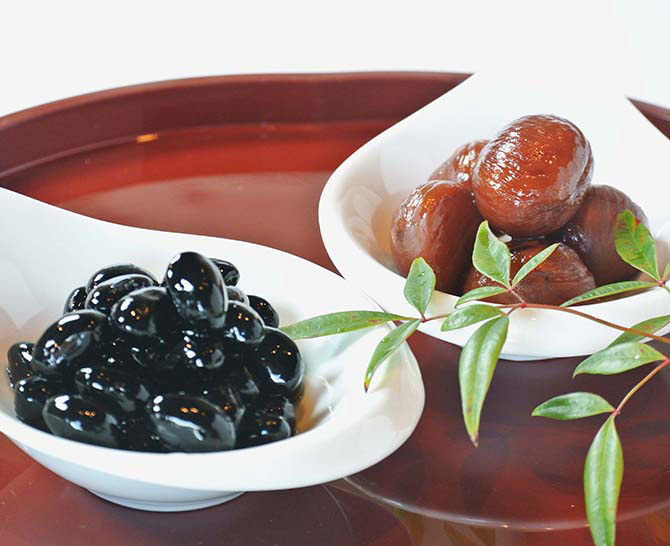 丹波栗・渋皮煮/丹波黒豆煮２個セット