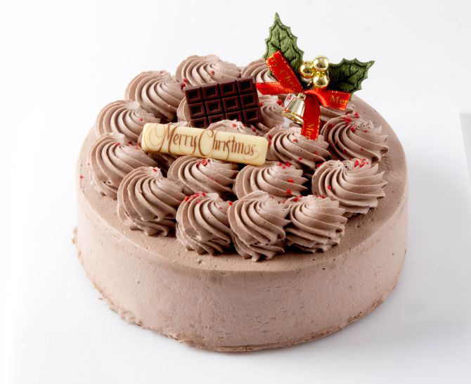 チョコレートクリスマスケーキ