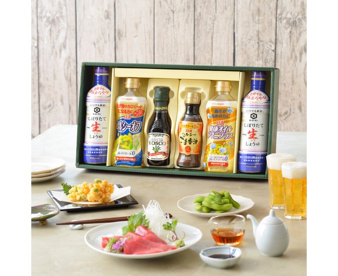日清 ヘルシーオイル&キッコーマンしぼりたて生しょうゆギフト(NK-33)