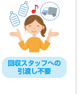 回収スタッフへの引渡し不要